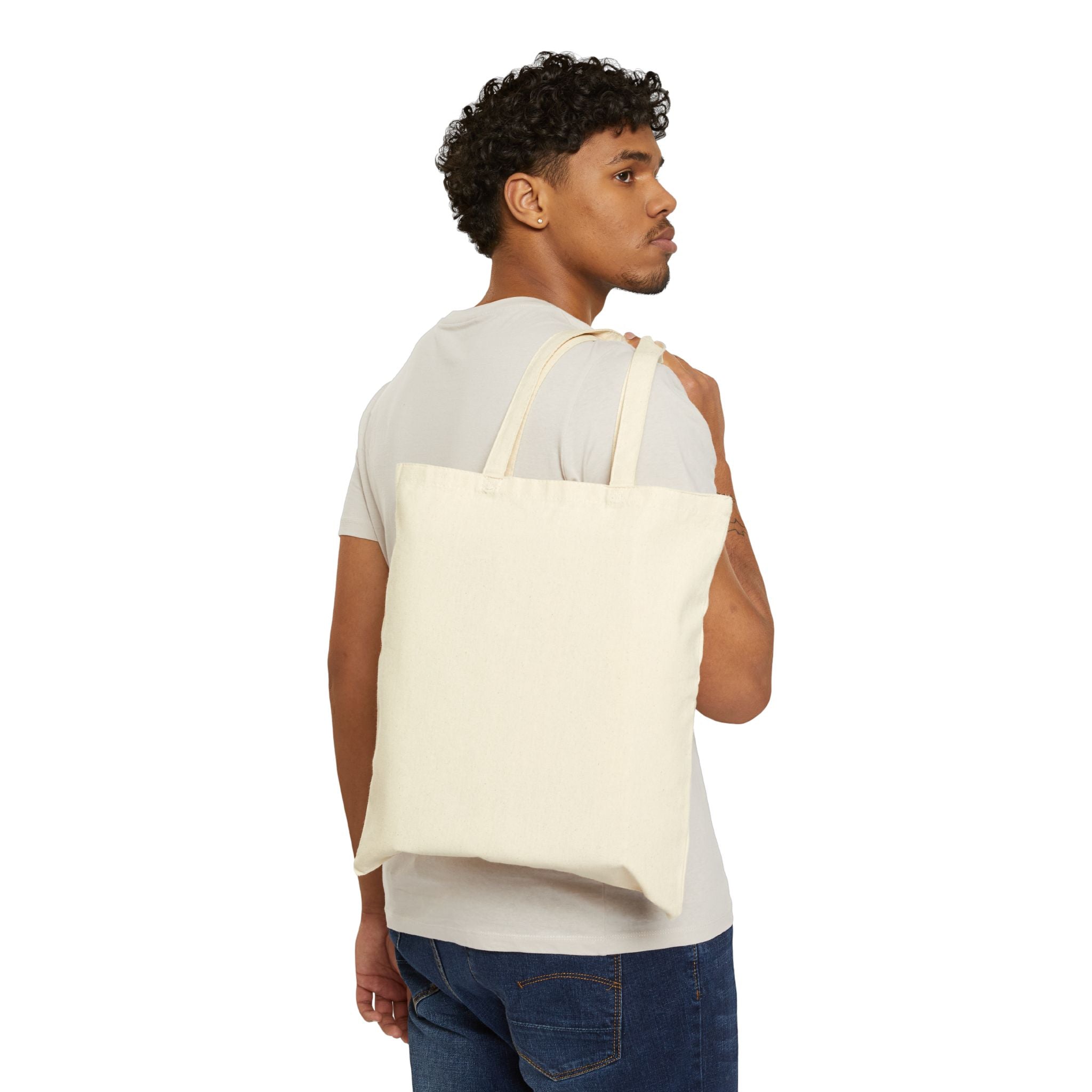 Canvas Tote Bag — Minimalist "Kitchen Creeper" Grocery & Market Tote