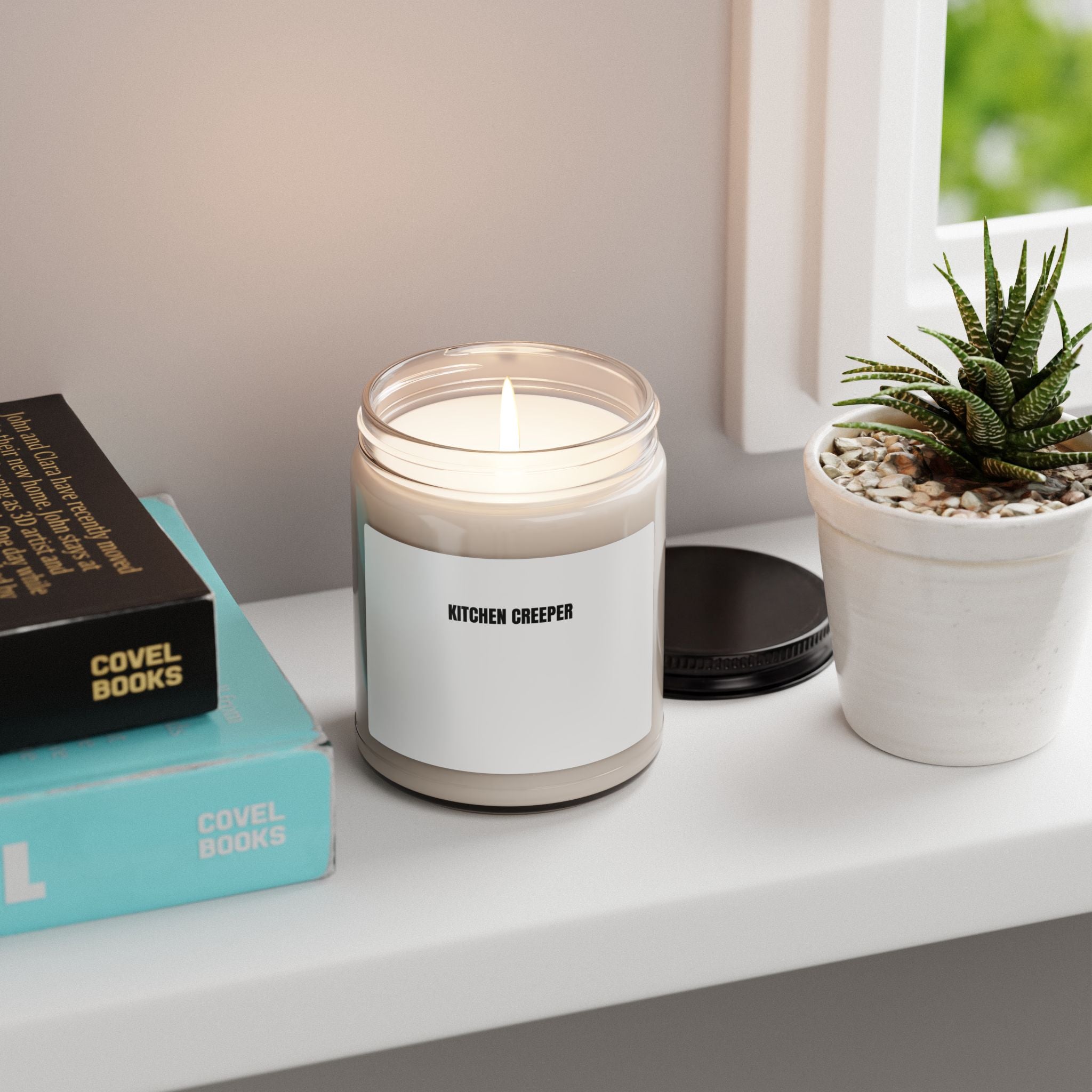Kitchen Creeper Scented Soy Candle — 9oz Funny Home Decor Gift