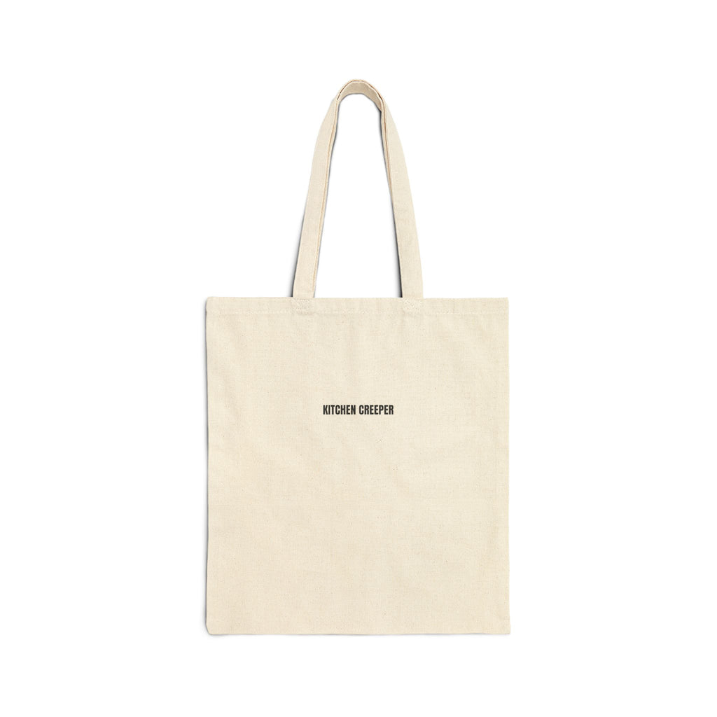 Canvas Tote Bag — Minimalist "Kitchen Creeper" Grocery & Market Tote