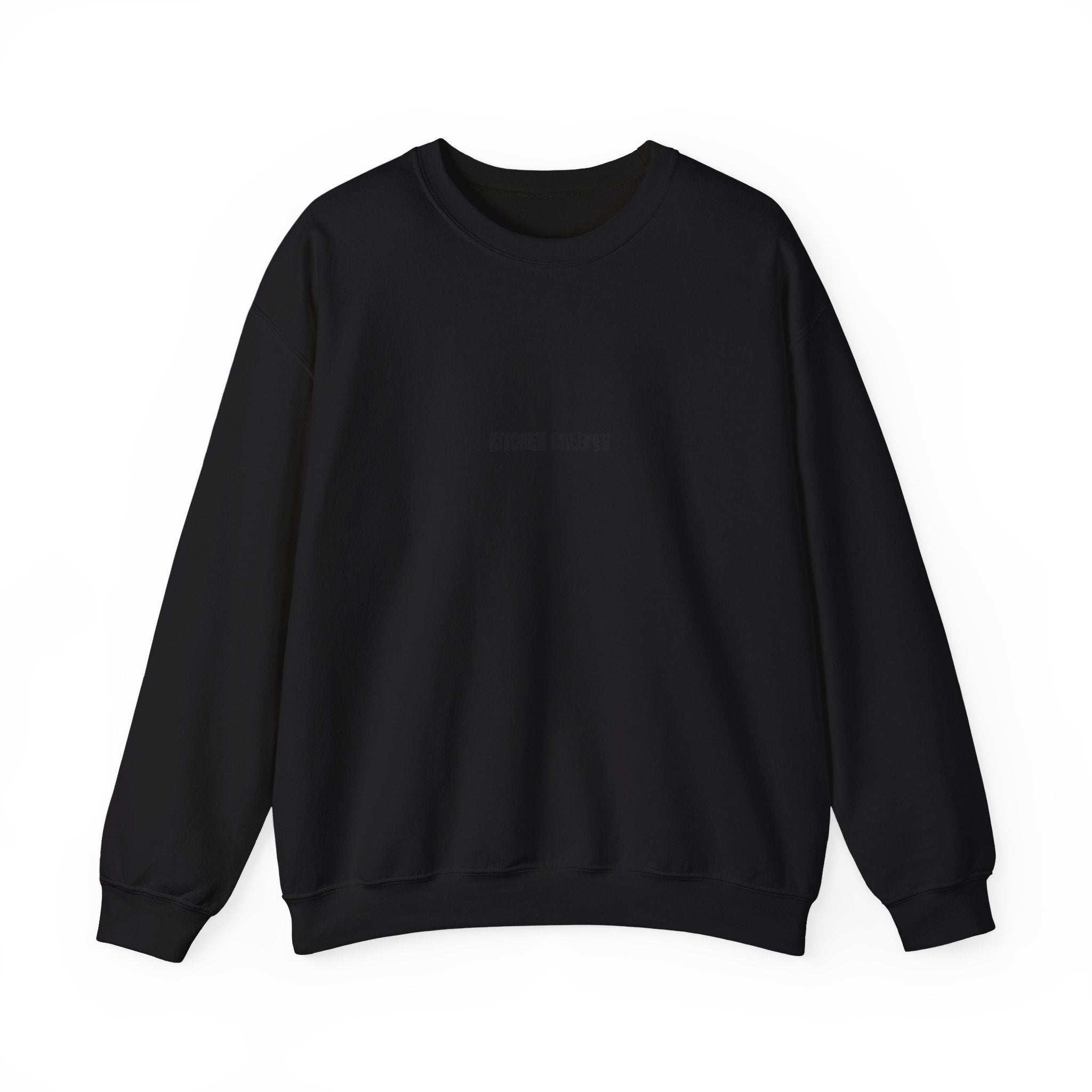 Kitchen Creeper Crewneck Sweatshirt — Minimal White Cozy Pullover