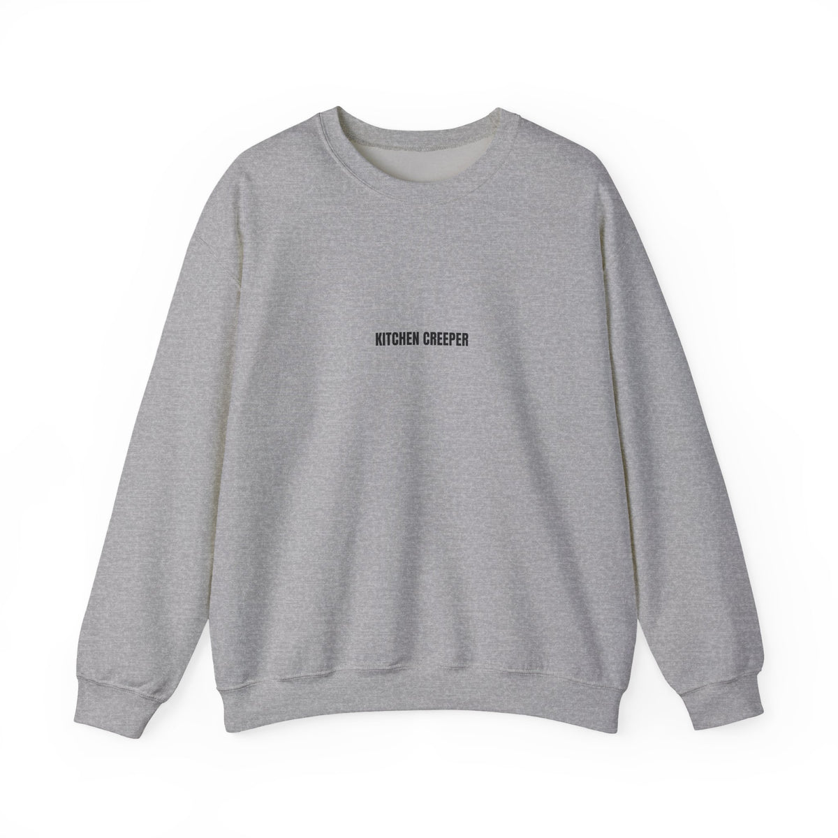 Kitchen Creeper Crewneck Sweatshirt — Minimal White Cozy Pullover