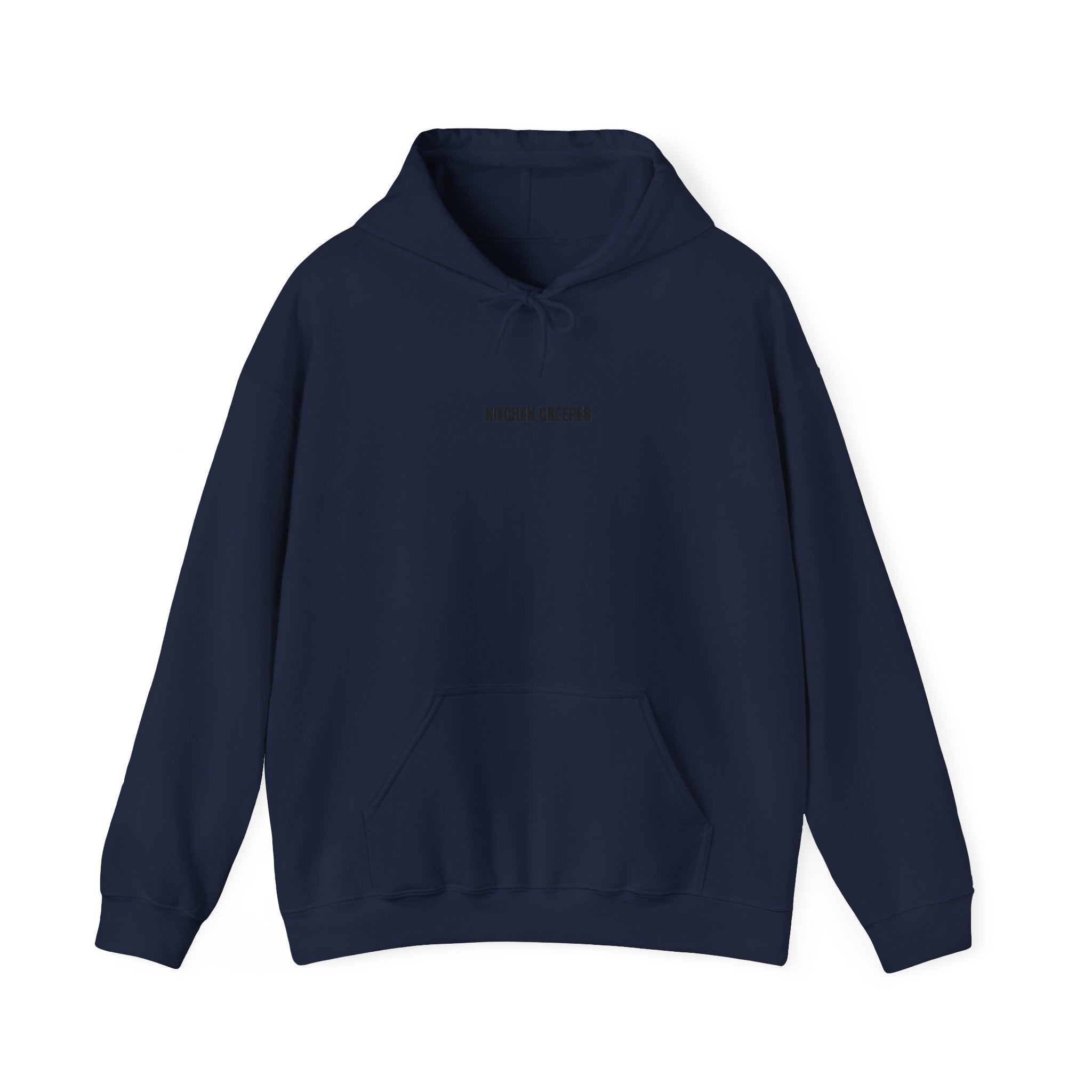 Kitchen Dweller Hoodie — Minimalist Small Text Pullover for Home Cooks